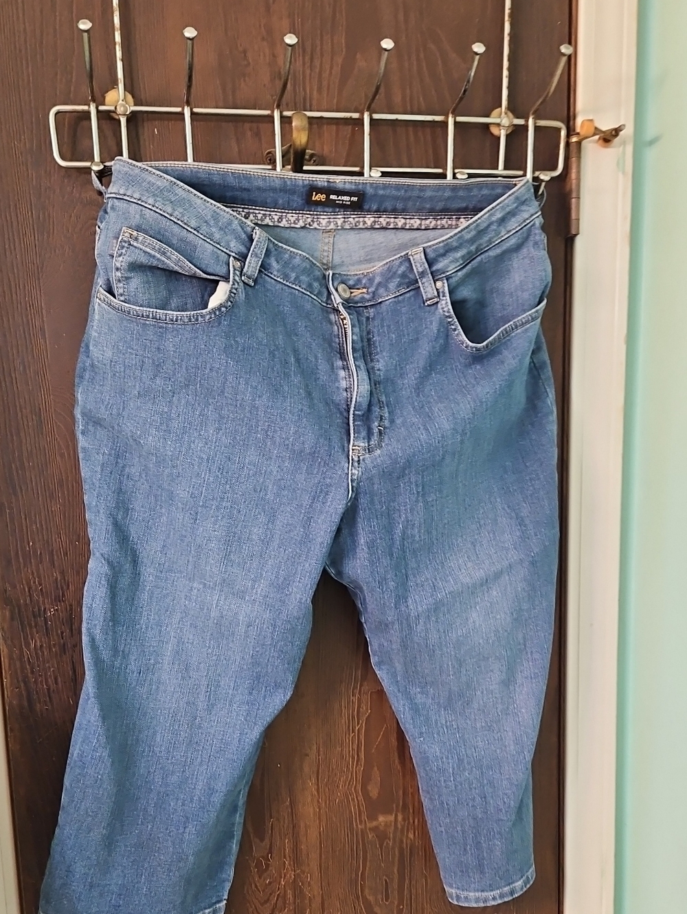 Lee Medium Blue Straight-Leg Jeans
